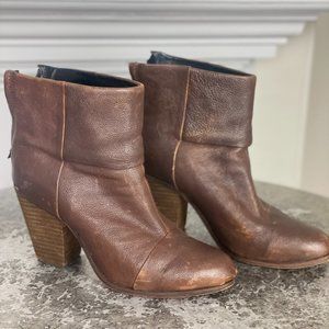 Rag & Bone Brown Leather Boots, sz 39.5